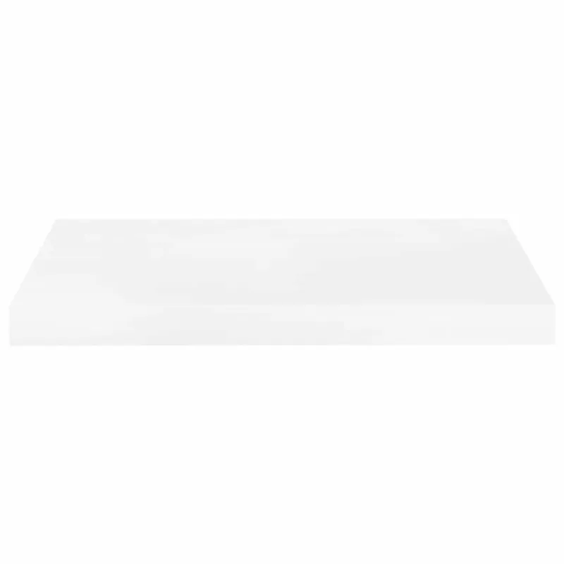 Pakabinamos sieninės lentynos, 4vnt., baltos, 50x23x3,8cm, MDF