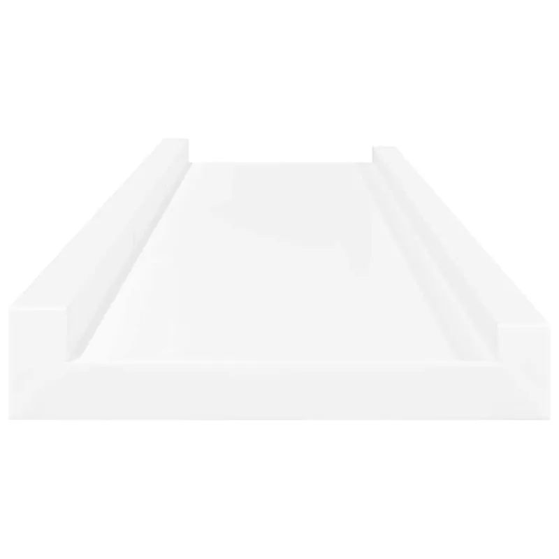 Lentynos nuotraukų rėmeliams, 2vnt., baltos, 80x9x3cm, MDF