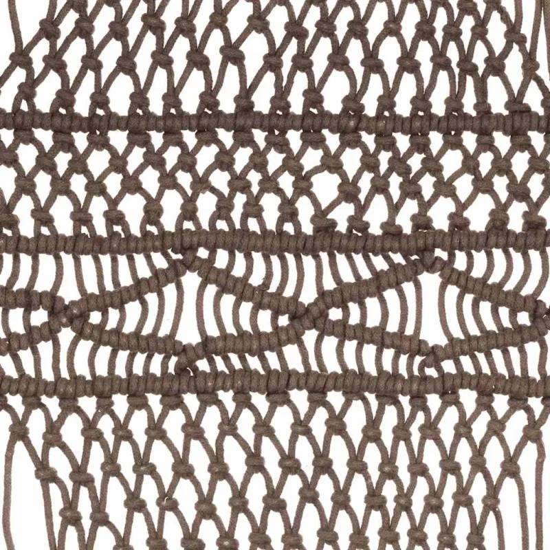 Užuolaida, taupe spalvos, 140x240cm, medvilnė, makrame stiliaus