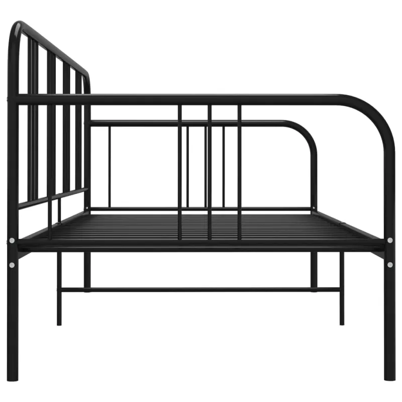Sofos-lovos rėmas, juodos spalvos, 90x200cm, metalas