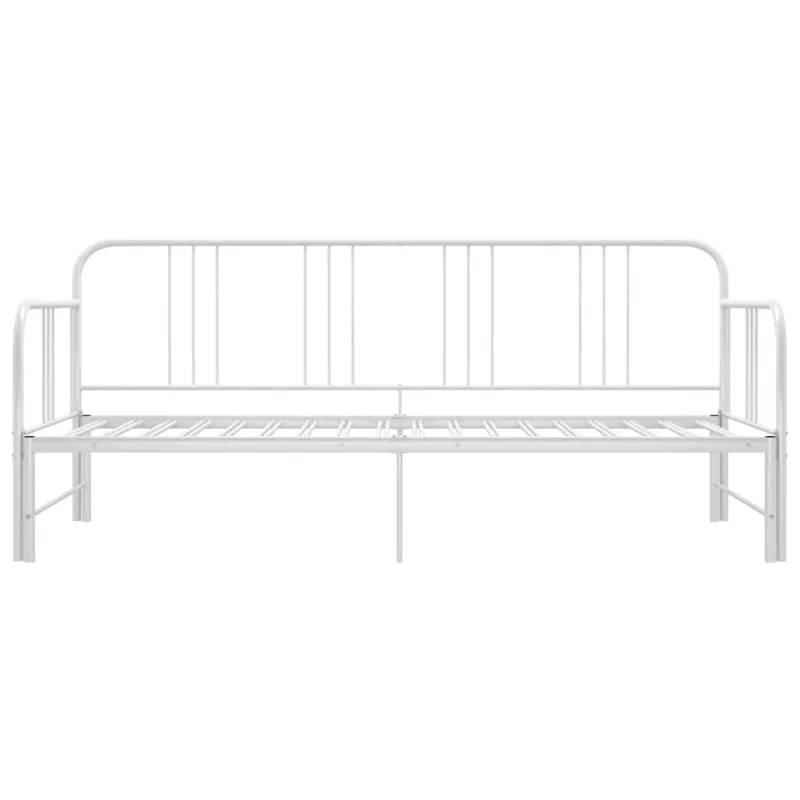 Ištraukiamos sofos-lovos rėmas, baltas, 90x200cm, metalas