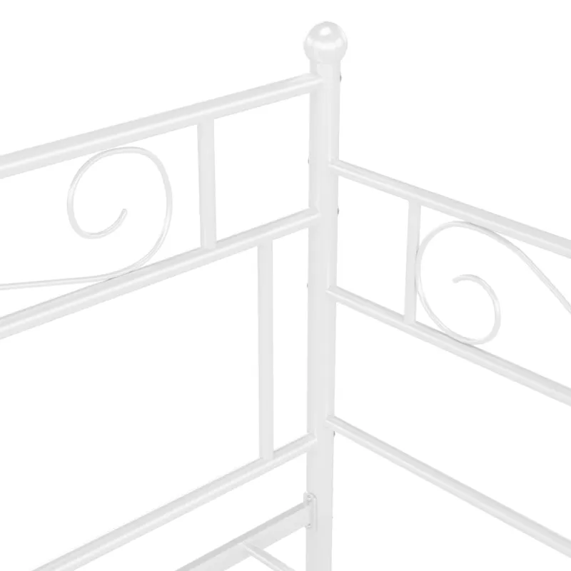 Sofos-lovos rėmas, baltos spalvos, 90x200cm, metalas