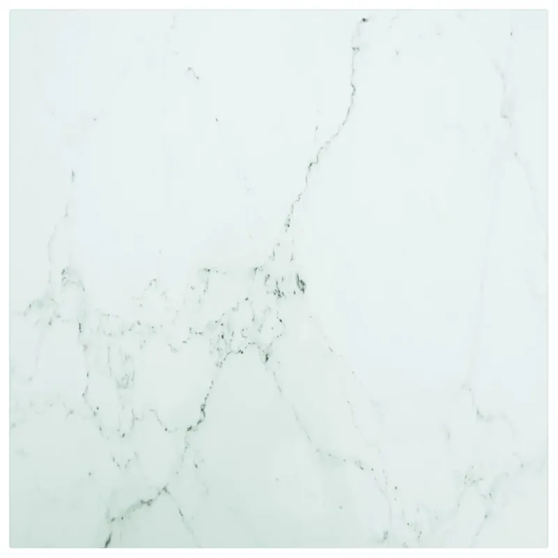 Stalviršis, baltas, 50x50cm, grūdintas stiklas, 6mm