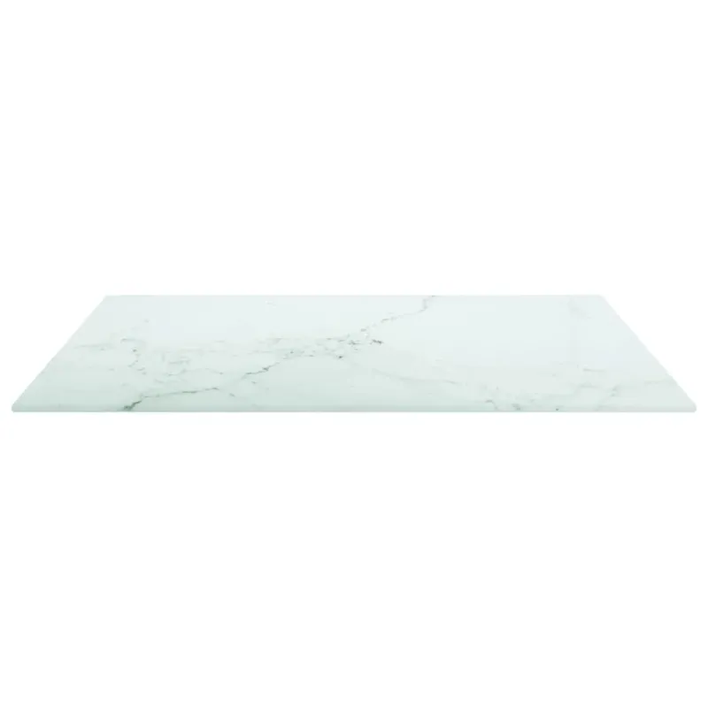 Stalviršis, baltas, 60x60cm, grūdintas stiklas, 6mm