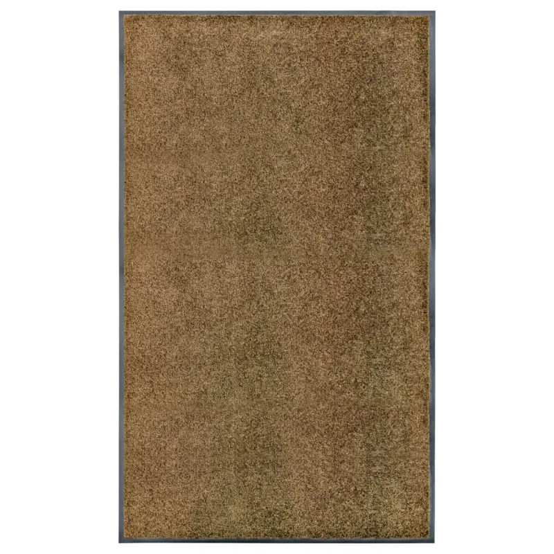 Durų kilimėlis, rudos spalvos, 90x150cm, plaunamas