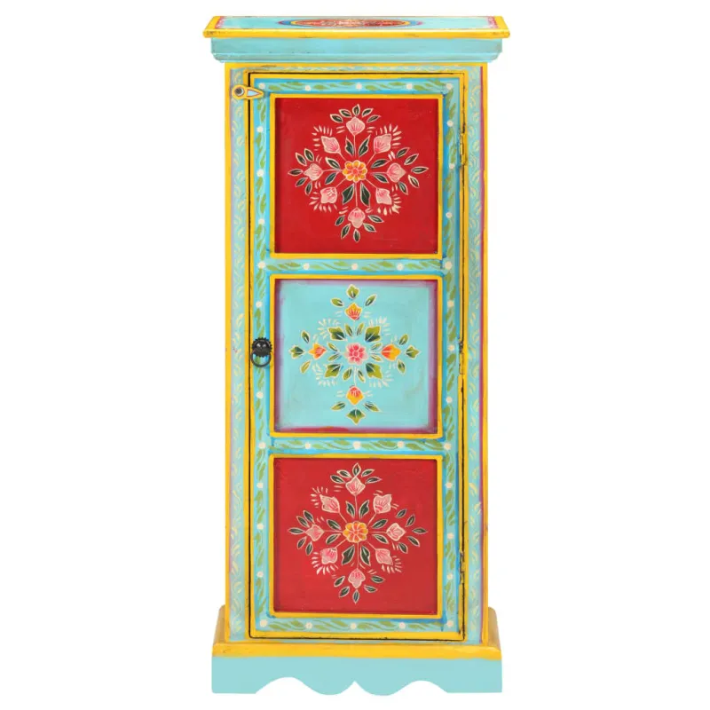 Komoda, 40x30x90cm, mango masyvas, tapyta rankomis