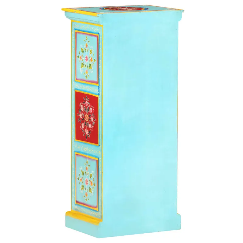 Komoda, 40x30x90cm, mango masyvas, tapyta rankomis