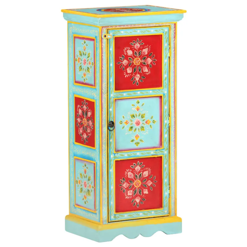 Komoda, 40x30x90cm, mango masyvas, tapyta rankomis