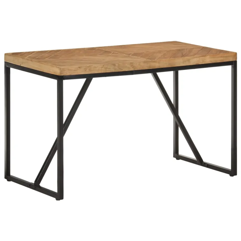 Valgomojo stalas, 120x60x76cm, akacija ir mango mediena