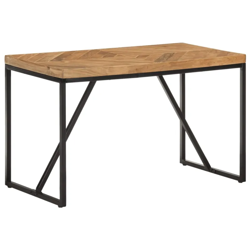 Valgomojo stalas, 120x60x76cm, akacija ir mango mediena