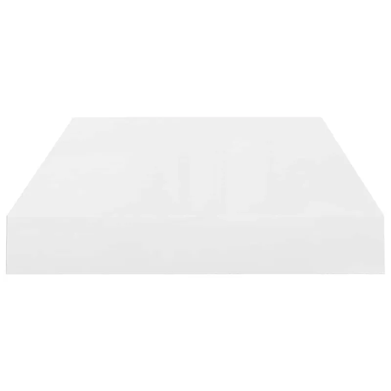 Pakabinama sieninė lentyna, balta, 40x23x3,8cm, MDF, blizgi