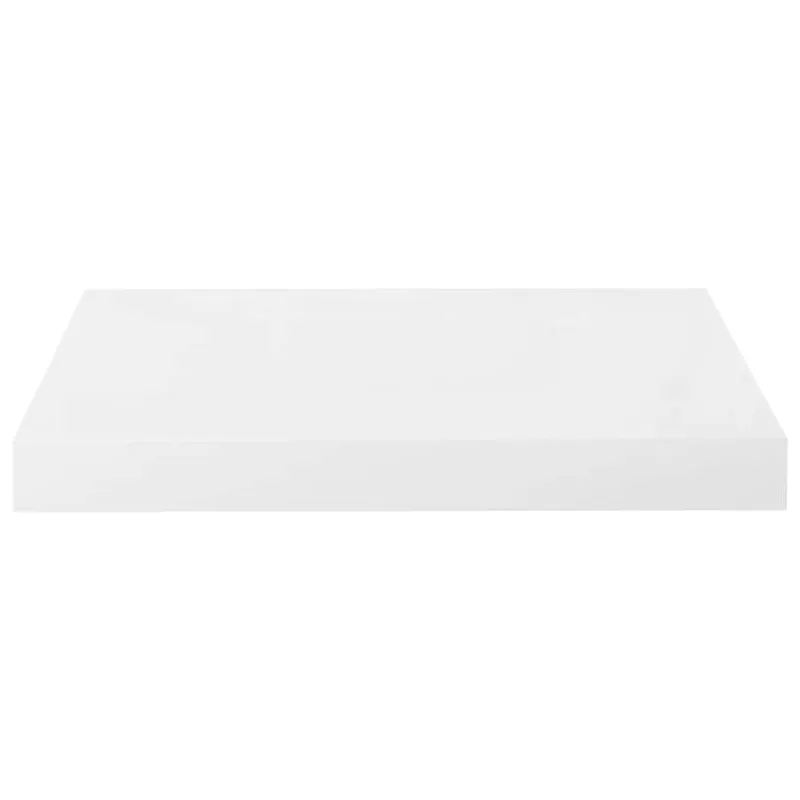 Pakabinamos sieninės lentynos, 4vnt., baltos, 40x23x3,8cm, MDF