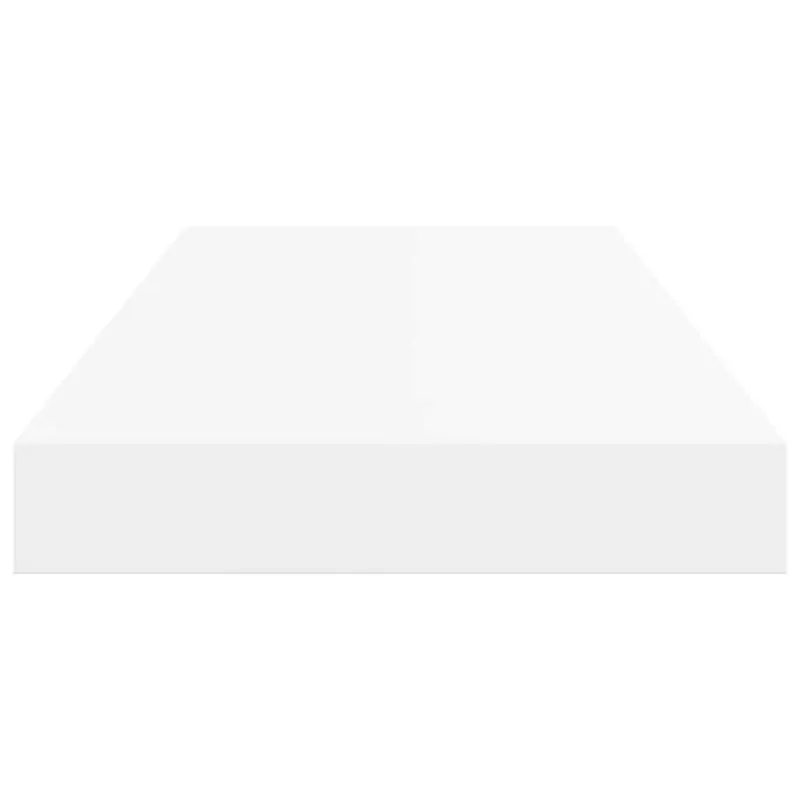 Pakabinamos sieninės lentynos, 2vnt., baltos, 50x23x3,8cm, MDF