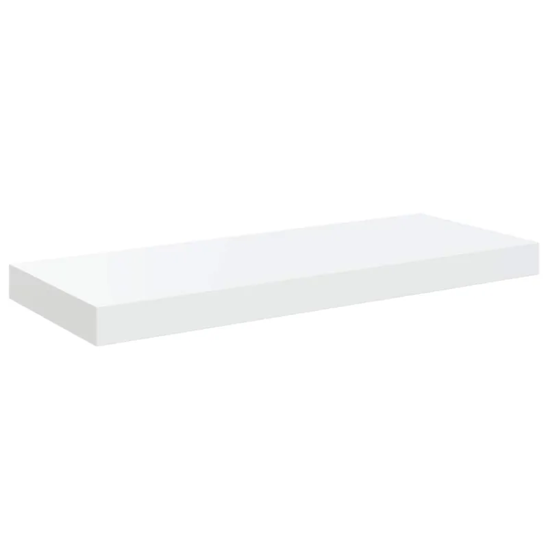 Pakabinamos lentynos, 2vnt., baltos, 60x23,5x3,8cm, MDF
