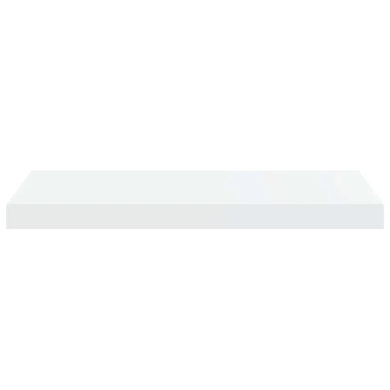 Pakabinamos lentynos, 2vnt., baltos, 60x23,5x3,8cm, MDF