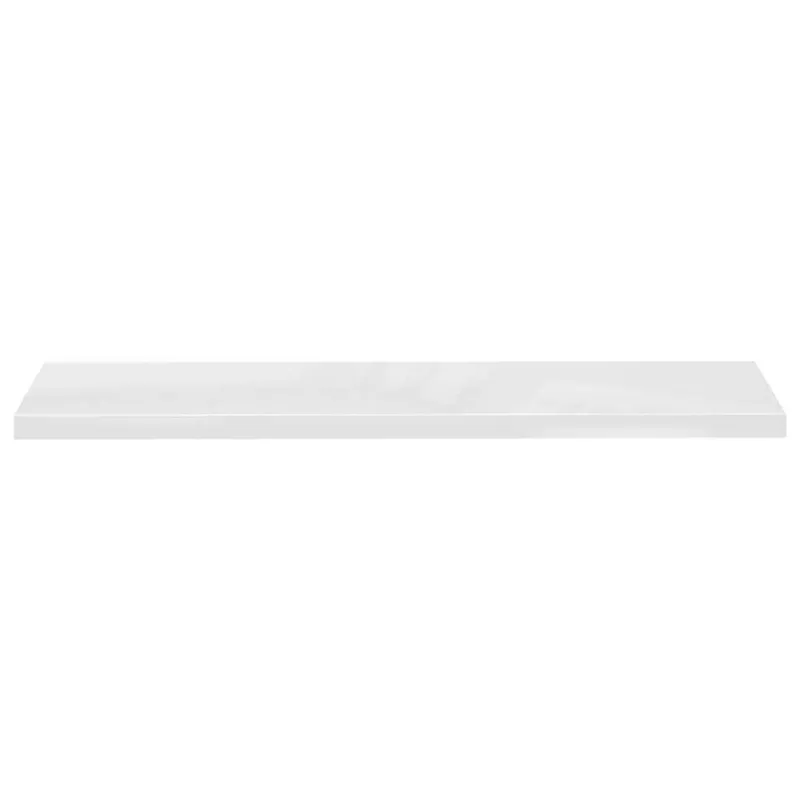 Pakabinamos lentynos, 4vnt., baltos, 120x23,5x3,8cm, MDF