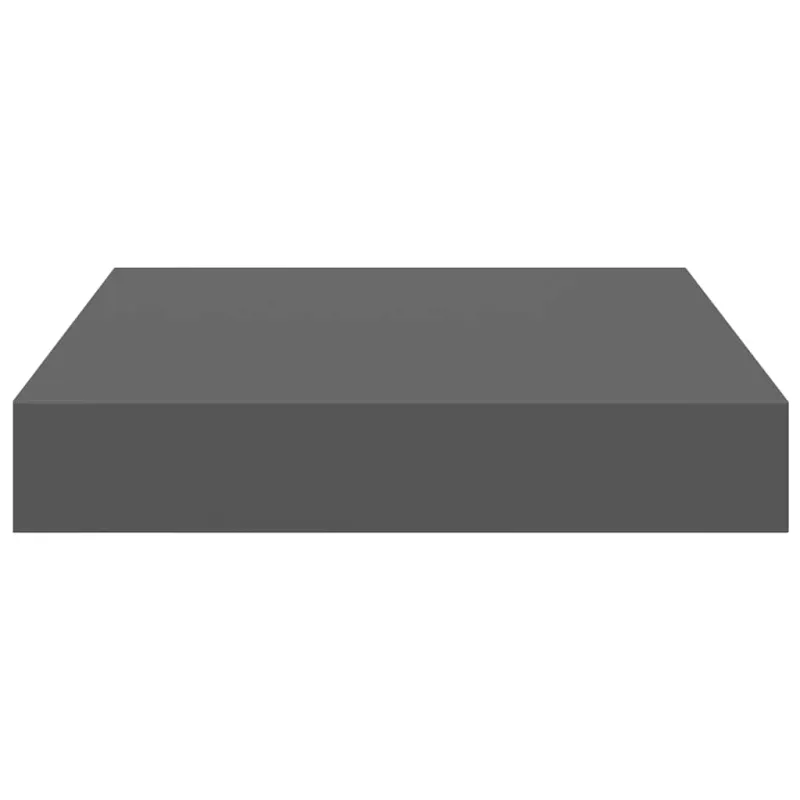 Pakabinamos lentynos, 2vnt., pilkos, 23x23,5x3,8cm, MDF
