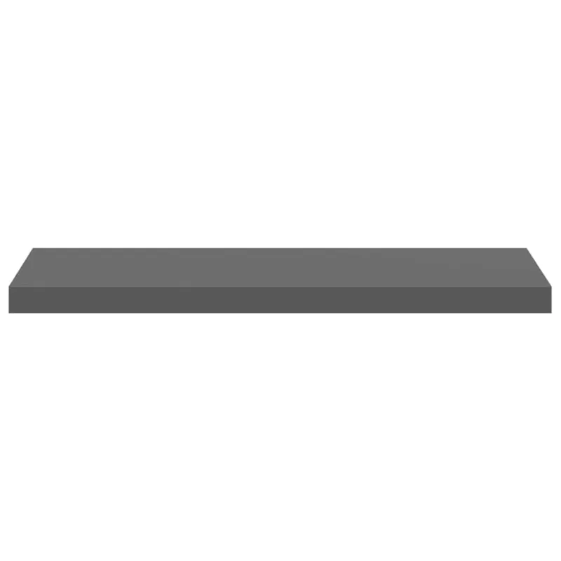 Pakabinamos lentynos, 2vnt., pilkos, 80x23,5x3,8cm, MDF