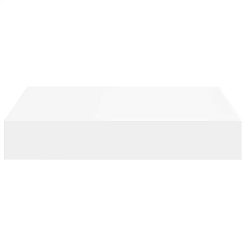 Pakabinamos lentynos, 4vnt., baltos, 23x23,5x3,8cm, MDF