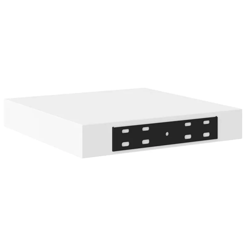 Pakabinamos lentynos, 4vnt., baltos, 23x23,5x3,8cm, MDF
