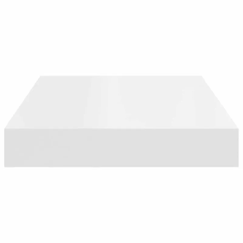 Pakabinamos sieninės lentynos, 2vnt., baltos, 40x23x3,8cm, MDF