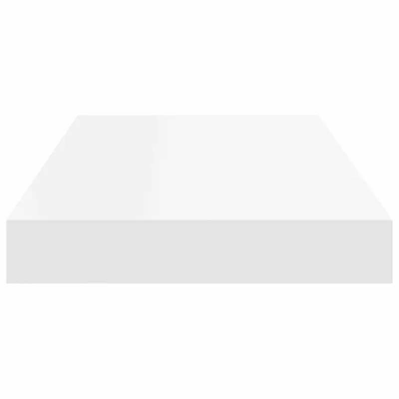 Pakabinamos sieninės lentynos, 2vnt., baltos, 50x23x3,8cm, MDF