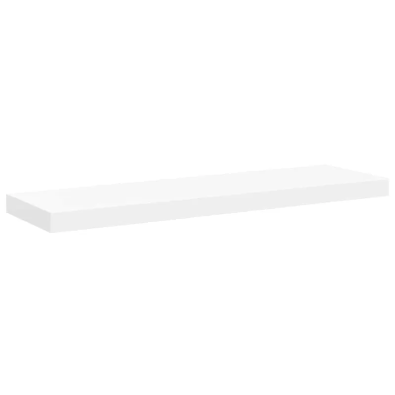 Pakabinamos lentynos, 4vnt., baltos, 80x23,5x3,8cm, MDF
