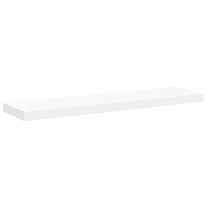 Pakabinamos lentynos, 4vnt., baltos, 90x23,5x3,8cm, MDF