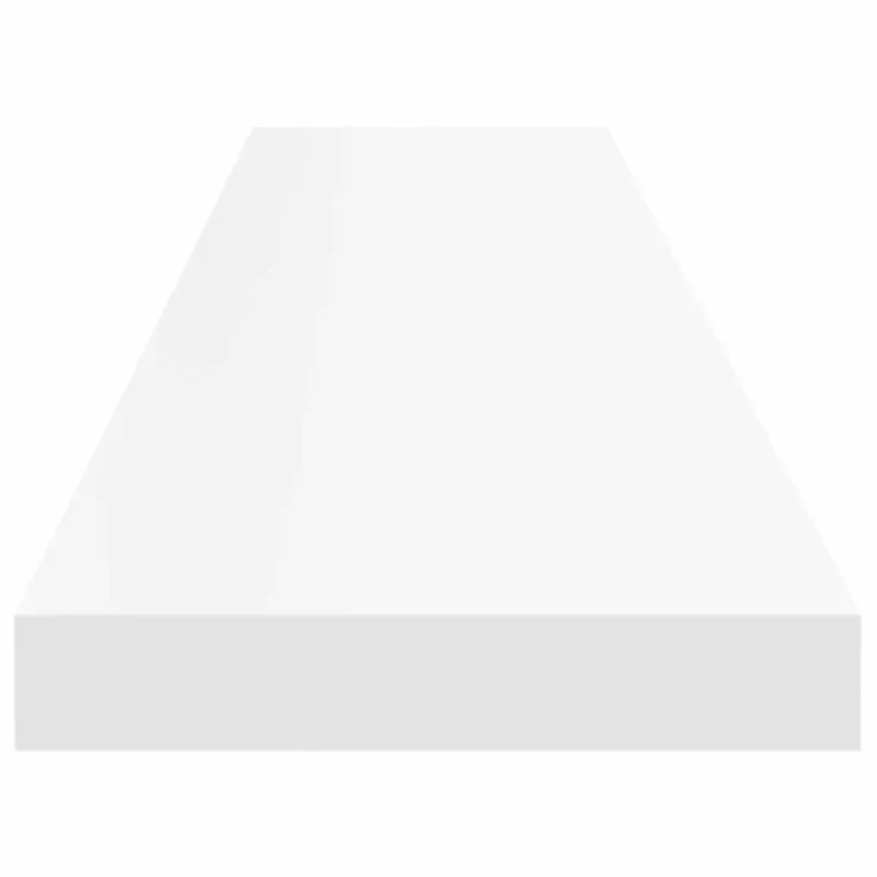 Pakabinamos lentynos, 2vnt., baltos, 120x23,5x3,8cm, MDF