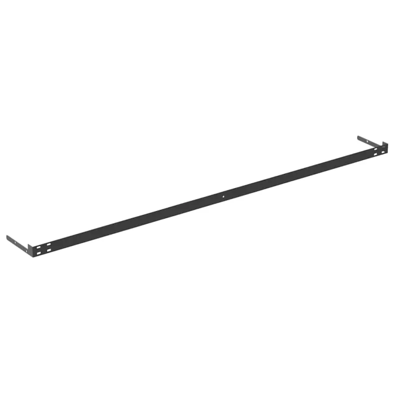 Pakabinamos lentynos, 2vnt., baltos, 120x23,5x3,8cm, MDF