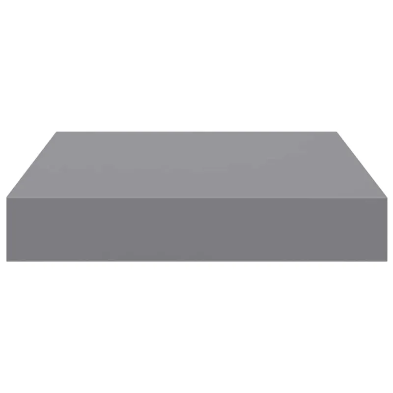 Pakabinamos lentynos, 4vnt., pilkos, 23x23,5x3,8cm, MDF
