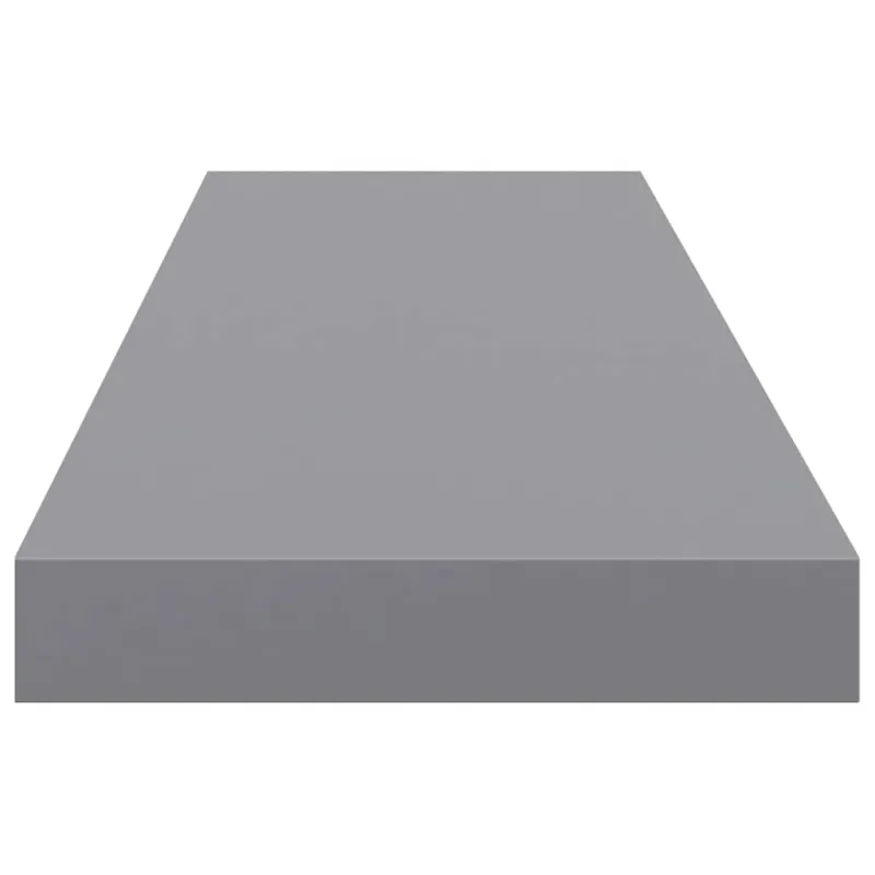 Pakabinamos lentynos, 4vnt., pilkos, 90x23,5x3,8cm, MDF