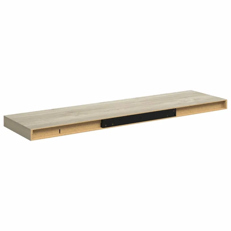 Pakabinama sieninė lentyna, ąžuolo spalvos, 90x23,5x3,8cm, MDF