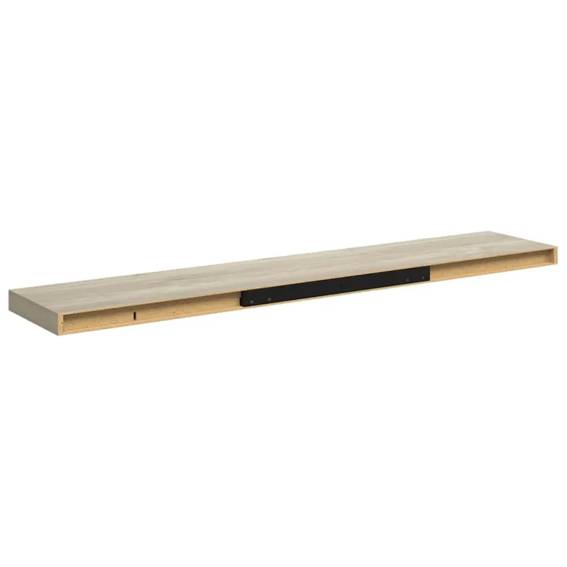 Pakabinama sieninė lentyna, ąžuolo spalvos, 120x23,5x3,8cm, MDF