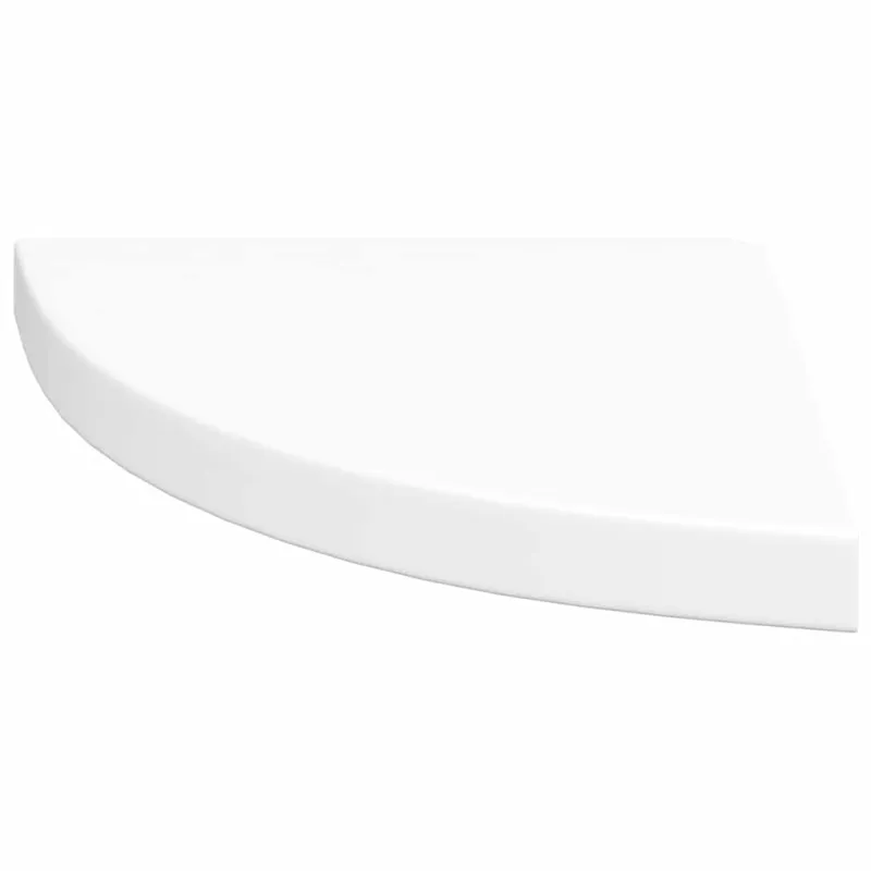 Kampinės lentynos, 2 vnt., baltos, 35x35x3,8 cm, MDF