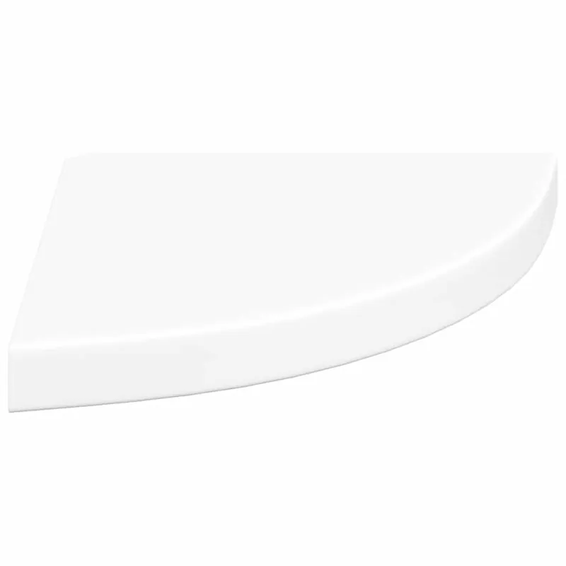 Kampinės lentynos, 2 vnt., baltos, 35x35x3,8 cm, MDF