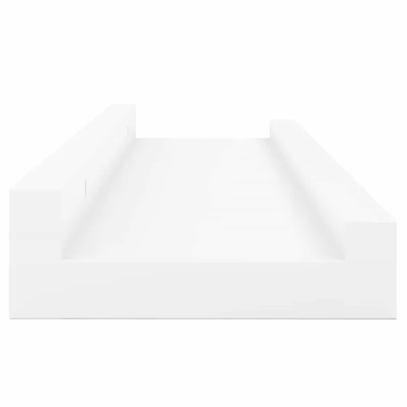 Lentynos nuotraukų rėmeliams, 2vnt., baltos, 60x9x3cm, MDF