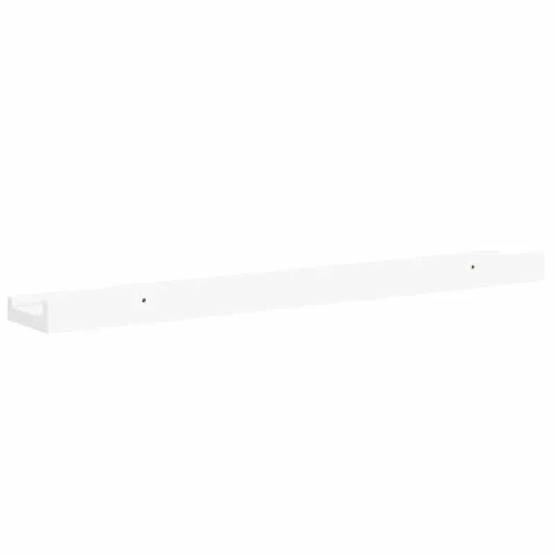 Lentynos nuotraukų rėmeliams, 2vnt., baltos, 60x9x3cm, MDF