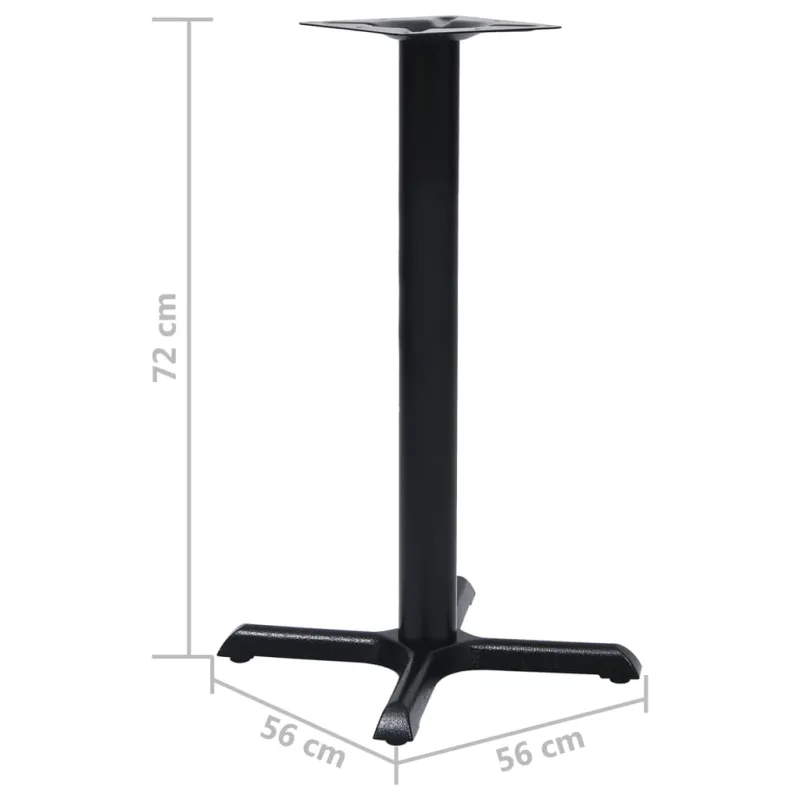 Bistro stalo koja, juodos spalvos, 56x56x72cm, ketus