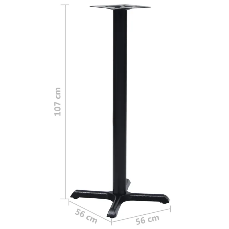 Bistro stalo koja, juodos spalvos, 56x56x107cm, ketus