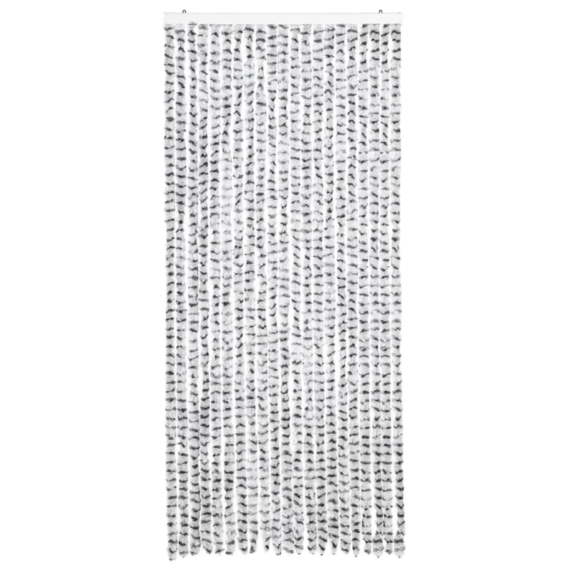 Užuolaida nuo vabzdžių, šviesi/tamsi pilka, 90x220cm, šenilis
