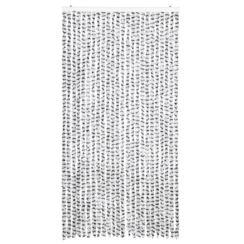 Užuolaida nuo vabzdžių, šviesi/tamsi pilka, 100x220cm, šenilis