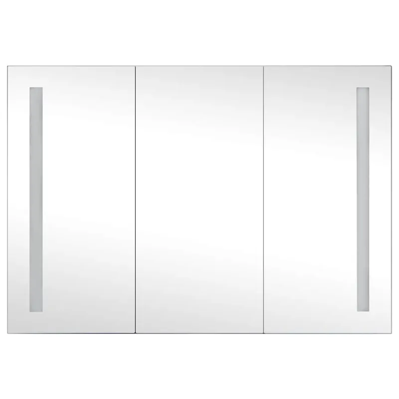 Veidrodinė vonios spintelė su LED apšvietimu, 89x14x62cm