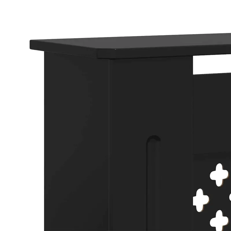 Radiatoriaus uždangalas, juodos spalvos, 205cm, MDF