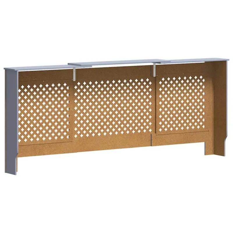 Radiatoriaus uždangalas, pilkos spalvos, 205cm, MDF