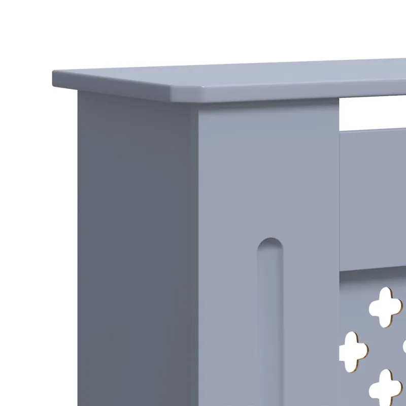 Radiatoriaus uždangalas, pilkos spalvos, 205cm, MDF