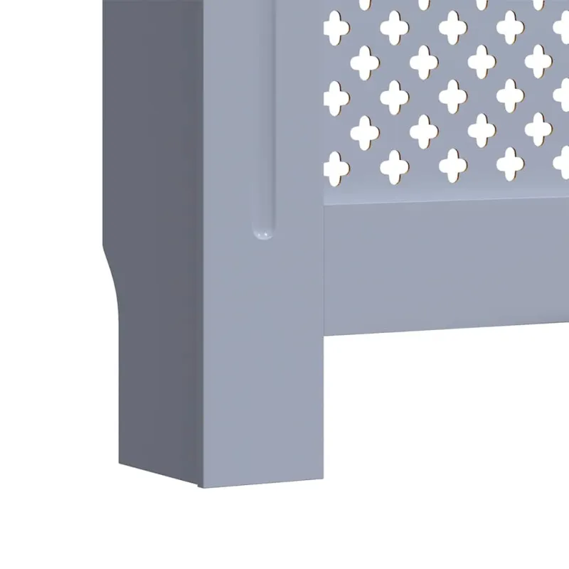 Radiatoriaus uždangalas, pilkos spalvos, 205cm, MDF
