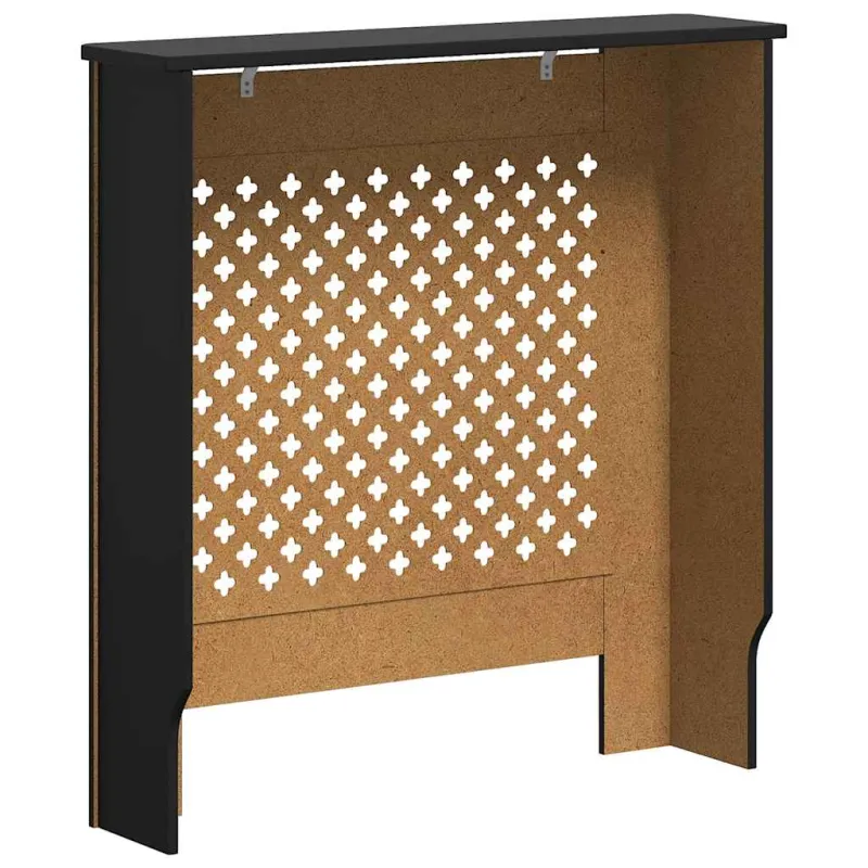 Radiatoriaus uždangalas, juodos spalvos, 78cm, MDF