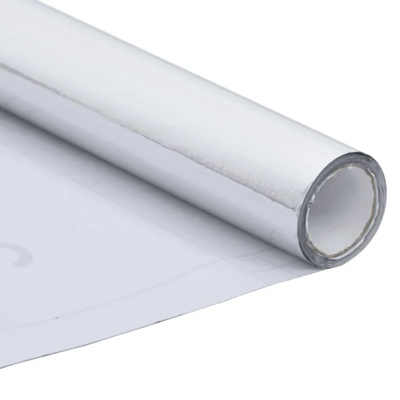 Lipni plėvelė baldams, sidabrinė, 500x90cm, PVC, blizgi