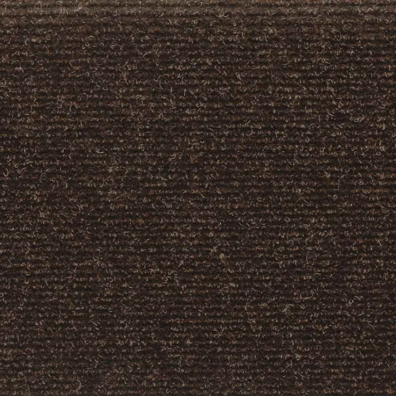 Laiptų kilimėliai, lipnūs, 15 vnt., 65x21x4 cm, rudi, stačiakampiai kraštai